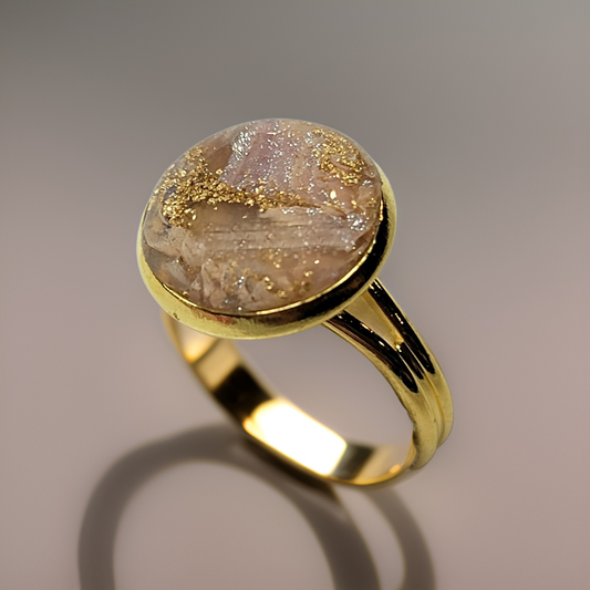 Pink & Gold Neutral Ring