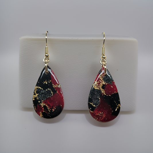 Red & Black Marble •Small•