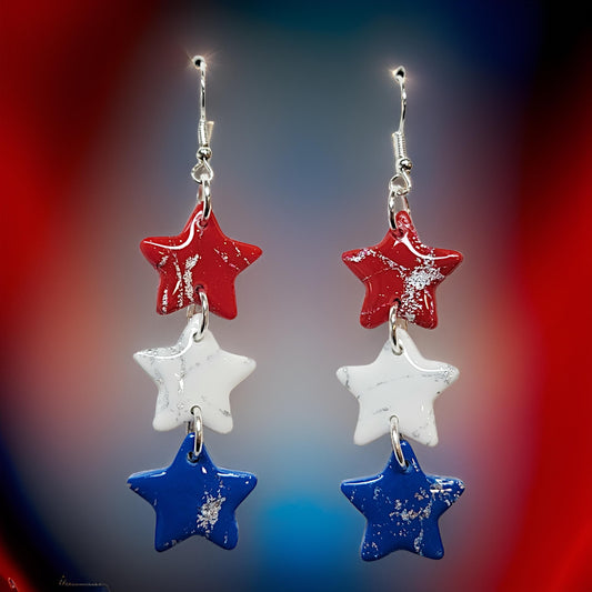 Red, White, Blue (Silver) •Large•